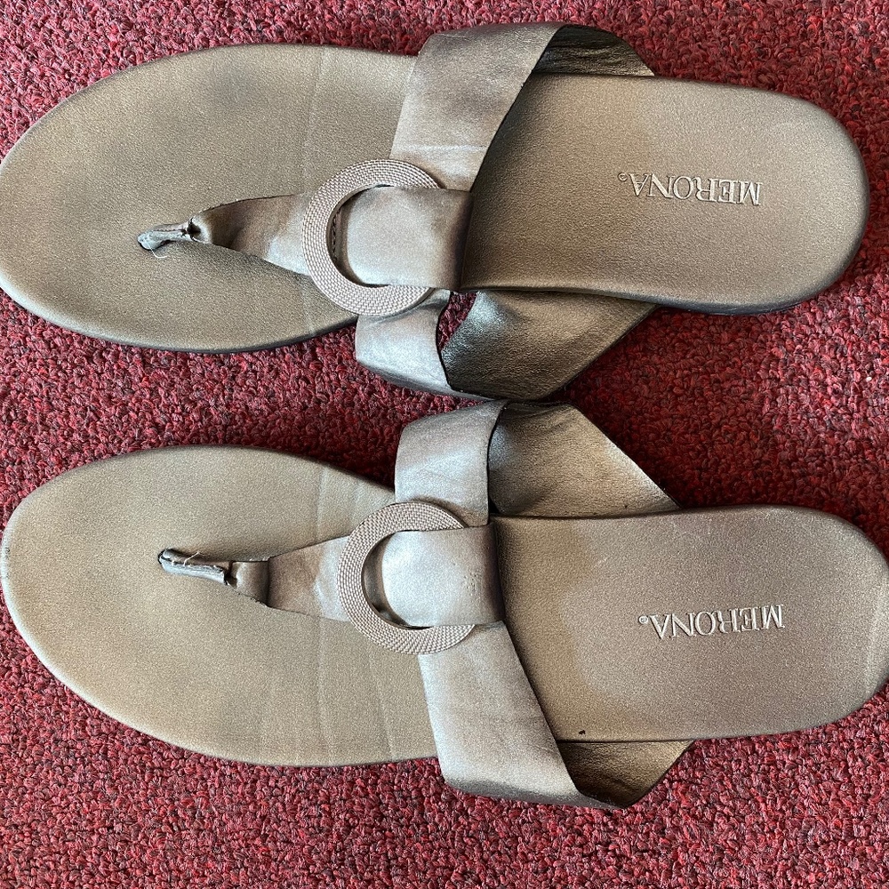 Merona silver sandals